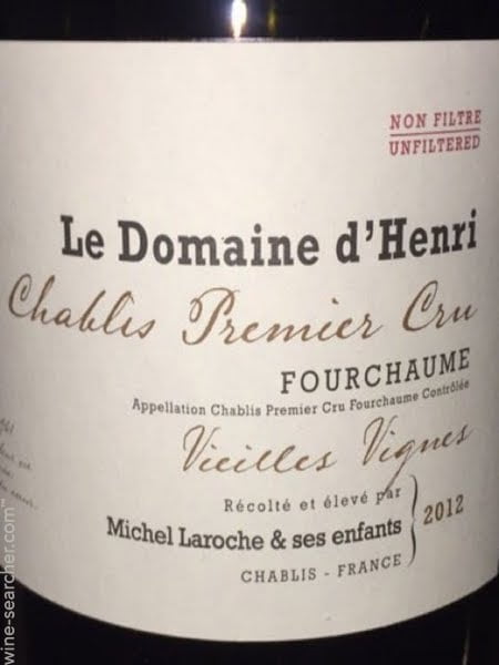 Le Domaine d'Henri Chablis Chablis 1er Cru Fourchaume Heritage 2012 (1x75cl)